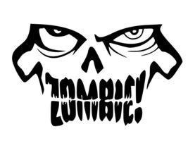 Zombie Face Zombies Horror Vinyl Decal Car Wall Laptop Sticker Choose Size Color - £2.17 GBP+