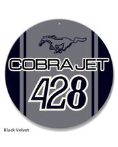 Ford Mustang Cobra Jet 428 Car Vehicle Poster Metal Round Sign 8x8in Vin... - €21,47 EUR