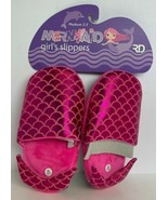 Royal Deluxe Accessories Pink Mermaid Girl&#39;s Slippers Medium 2-3 - £8.75 GBP