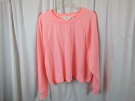 NWT Hippie Rose LS Crew Neck Bright Pink Sweatshirt XL Blank Front Org $34 - £7.58 GBP