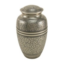 Large/Adult 210 Cubic Inches Silver Oak Funeral Cremation Urn for Ashes - £233.30 GBP