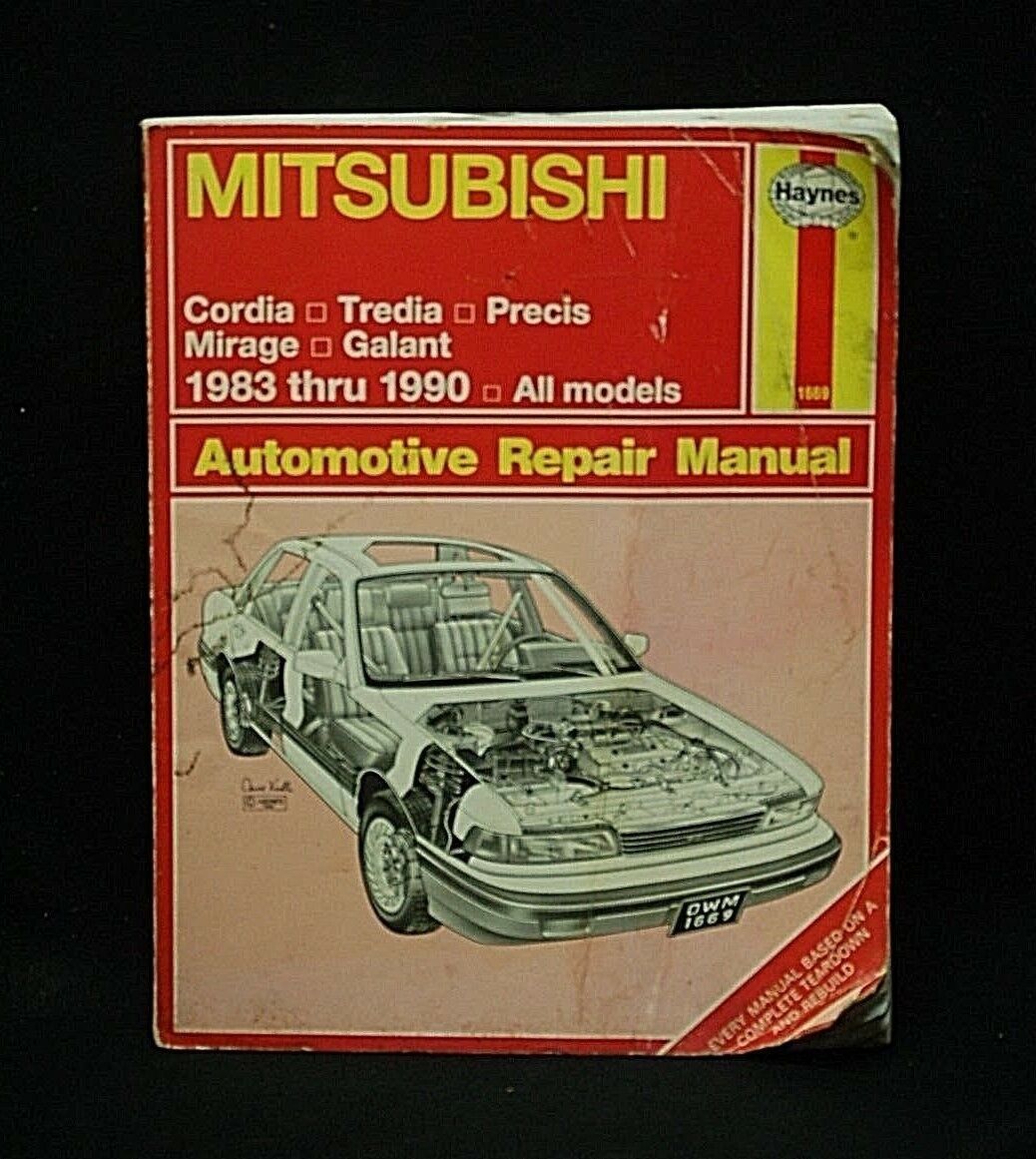 Haynes 1669 Mitsubishi Automotive Repair Manual Book 1983 ~ 1990 - $8.90