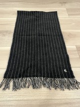 Vintage Lauren Ralph Lauren Unisex Wide Rectangle Fringed Lambswool Italy - $29.69