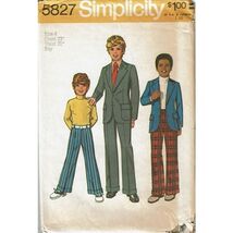 Simplicity Sewing Pattern 5827 Jacket Pants Boys Size 4 - $8.41