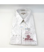 Sheplers White Long Sleeve Pearlsnap Men&#39;s Western Dress Shirt NOS 17.5 35 - $666.08 MXN