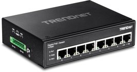 TRENDnet 8-Port Hardened Industrial Unmanaged Gigabit PoE+ DIN-Rail Swit... - £253.11 GBP