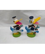 Lot Of (2)  Japanse Wooden Crafted Bobble Head Ducks 3&quot; - $19.80