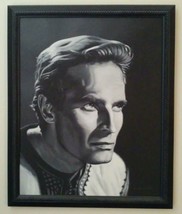 Charlton Heston Film Art Painting 16x20 Canvas BenHur Movie Memorabilia Portrait - £570.41 GBP