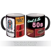 Back to the 50s Jukebox Coke Gas : Gift Mug Retro Vintage Pop Art - £12.70 GBP