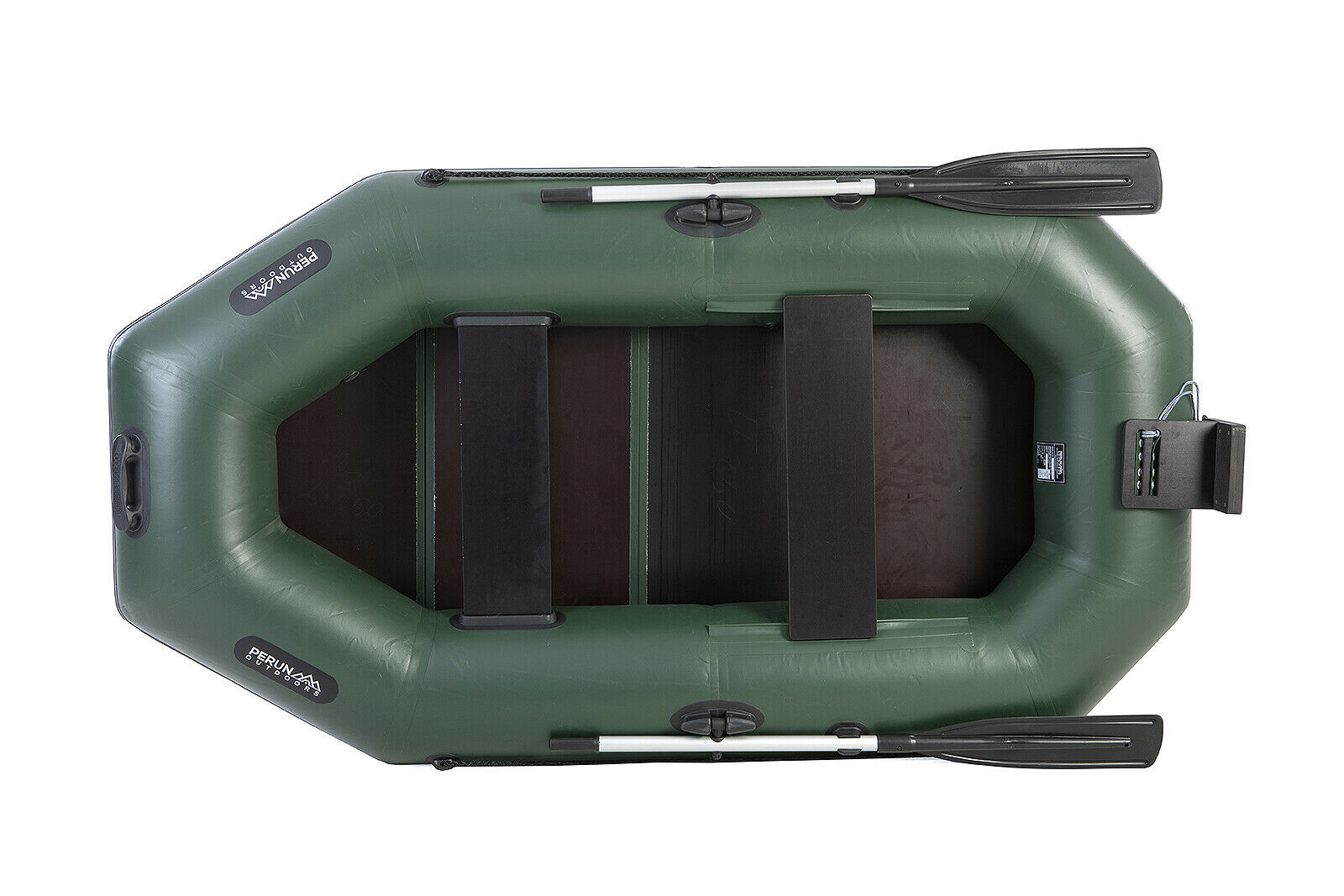Primary image for Perun Outdoors Durable PVC Inflatable Rowing Boat w/Foot Air Pump and Carry Bag