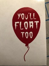 It|Lover|Loser|Pennywise|You’ll Float Too|Horror|Vinyl|Decal|Classic Horror| - £2.37 GBP