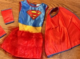 Rubie&#39;s DC Justice League Childs Girls Supergirl Tutu Dress Small 4-6 Costume - £28.47 GBP