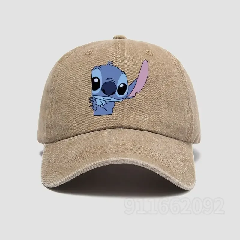 Disney Stitch 2024 New Hat Cartoon Luxury Brand Men&#39;s and Women&#39;s Baseball Cap - £14.32 GBP