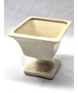 Vintage 1950s Unmarked Pottery 4.5" Pedestal Planter Vase Urn Vessel Compote - $14.79 CAD