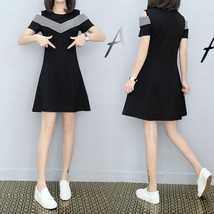 Fashion Girls Ladies Summer A-Line Dress Short Sleeve Party Korean Sexy ... - £7.18 GBP