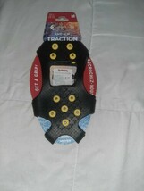 Crescent Moon Anti-Slip Traction Winter Snow Ice Shoe Spikes Med Sz 5.5-... - $9.99
