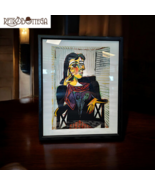 Portrait of Dora Maar Opera Pablo Picasso Print Masterpiece Painting Fur... - $51.38