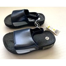 New Sandals Boys Toddler Size Small 5 6 navy Blue Slip On Sandals Shoes - £4.38 GBP