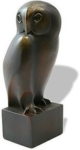 Owl Grande Bonded Bronze Sculpture Statue Francois Pompon French France Bird  - £74.94 GBP