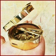 Antique Maritime Brass Brunton Compass Nautical Direction Compass X-mas GIFT - £28.82 GBP