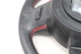 2012-16 Fiat 500 Abarth Steering Wheel RED STITCHING Flat Bottom image 15