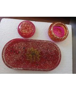 2 Piece Resin Art Tray and Container with Lid (74) - $32.91 CAD