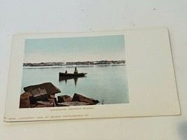 Postcard vtg antique ephemera Post Card Gravure Gananoque 1902 Thousand Island - £14.20 GBP