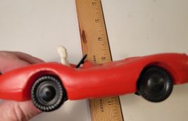 Blow Mold Red Race Car 5" Made in Hong Kong Vintage image 7