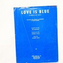 Love is Blue by Paul Mauriat and Orchestra Piano Sheet Music Leaflet 1968 - £13.52 GBP