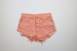 Vintage 90s Levis 501xx Womens 32 Faded Cut Off Button Fly Denim Shorts ... - $64.30