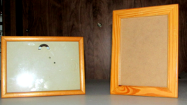 FRAMES beige OAK  8x5.5 landscape 6.25x8.25 portrait  (Nclst A) - $1.80