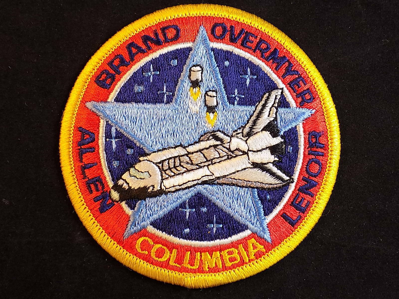 Primary image for NASA SEW ON PATCH Space Shuttle Columbia STS5 Brand, Allen, Overmyer, Lenoir D40