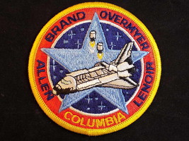 Nasa Sew On Patch Space Shuttle Columbia STS5 Brand, Allen, Overmyer, Lenoir D40 - £5.51 GBP