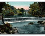 Wiley and Russell Dam and Falls Greenfield Massachusetts MA UNP DB Postc... - $4.90