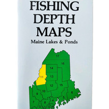 1998 Fishing Depth Maps Booklet Maine Lakes Ponds Somerset County PB Vol... - $19.99