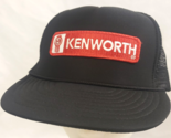 KENWORTH Vtg Otto Snap Back MESH TRUCKER Black Foam Front CAP HAT (New W... - $44.99