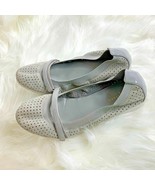 Cole Haan Womens Sz 6 Gray Slip On Shoes Flat Ballet  - $25.74