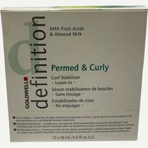 3 BOXES GOLDWELL Definition Permed and Curly Leave-in Curl Stabilizer (12 each) - £15.16 GBP