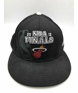 Adidas 2012 NBA Finals Miami Heat Hat – Flat Brim Snapback East West Con... - $19.79