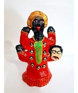 Hindu Goddess Kali Maa Ganges River Clay Terracotta Idol Figurine - $1,422.28 MXN