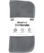 S&amp;T INC. Mesh Dish Scrubber, Kitchen Dish Cloths for Washing Dishes, Gre... - £10.10 GBP