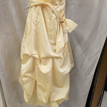 Davids Bridal Dress 81123 Satin Pick-up Ball Gown Canary Sz 8 NWT Beauty... - $106.36