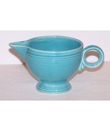 LOVELY VINTAGE HOMER LAUGHLIN FIESTA FIESTAWARE TURQUOISE CREAMER - $486.19 MXN