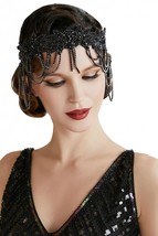 1920s Flapper Headpiece Roaring 20s Headband Great Gatsby Headband Chain for Wom - £28.04 GBP