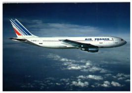 Airfrance Airbus twin engined jumbo Aircraft Airplane Postcard - $9.89