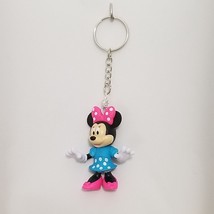 Disney Minnie Mouse in Blue Polka Dot Dress Custom 2.25" Keychain Accessory