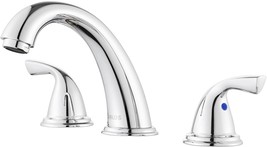 Parlos 2 Handles Bathroom Sink Faucet 8 Inch Widespread 3 Hole Deck, 1435001D - £42.62 GBP