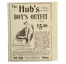 Hubs Boys Outfit Full Suit 1894 Advertisement Victorian Clothes ADBN1bbb - $370.63 MXN