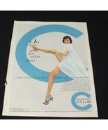 Vintage Print Ad 1955 Chemstrand Nylon Stocking Fashion  Seventeen Magazine - $17.61 CAD