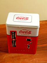 COCA-COLA Beverage Coke Bottle Vending Machine 1997 Collectible Tin Cont... - £7.74 GBP